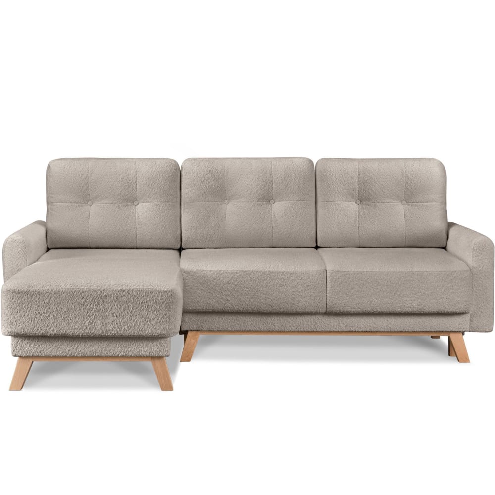 Wohnli Möbelsuche - Ecksofa links mit ausziehbarer Schlaf- und Liegefläche