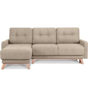 Wohnli Möbelsuche - Ecksofa links mit ausziehbarer Schlaf- und Liegefläche