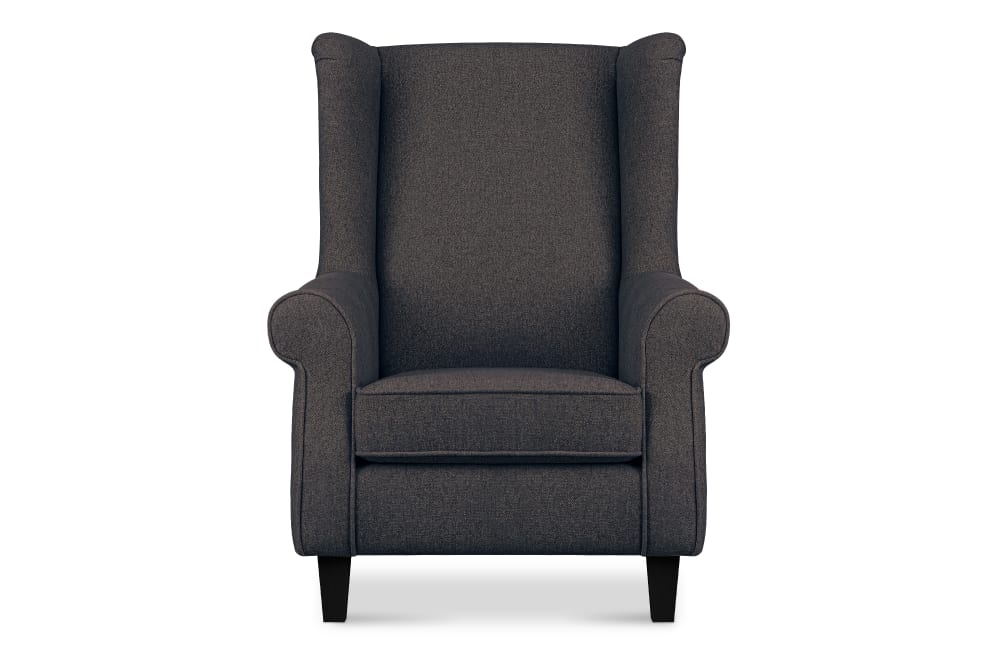 Wohnli Möbelsuche - Ohrensessel Massivholzbeine schwarz