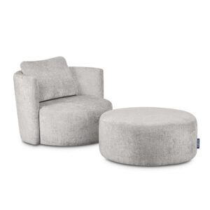 Wohnli Möbelsuche - Drehsessel Set inkl. Sitzhocker