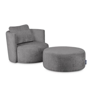 Wohnli Möbelsuche - Drehsessel Set inkl. Sitzhocker