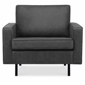 Wohnli Möbelsuche - Großer Loft-Sessel aus Leder und Mikrofaser
