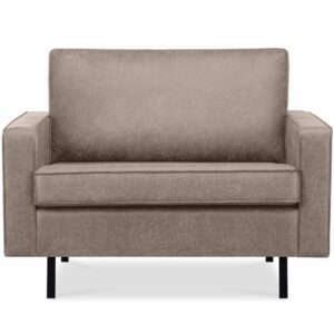 Wohnli Möbelsuche - Großer Loft-Sessel aus Leder und Mikrofaser