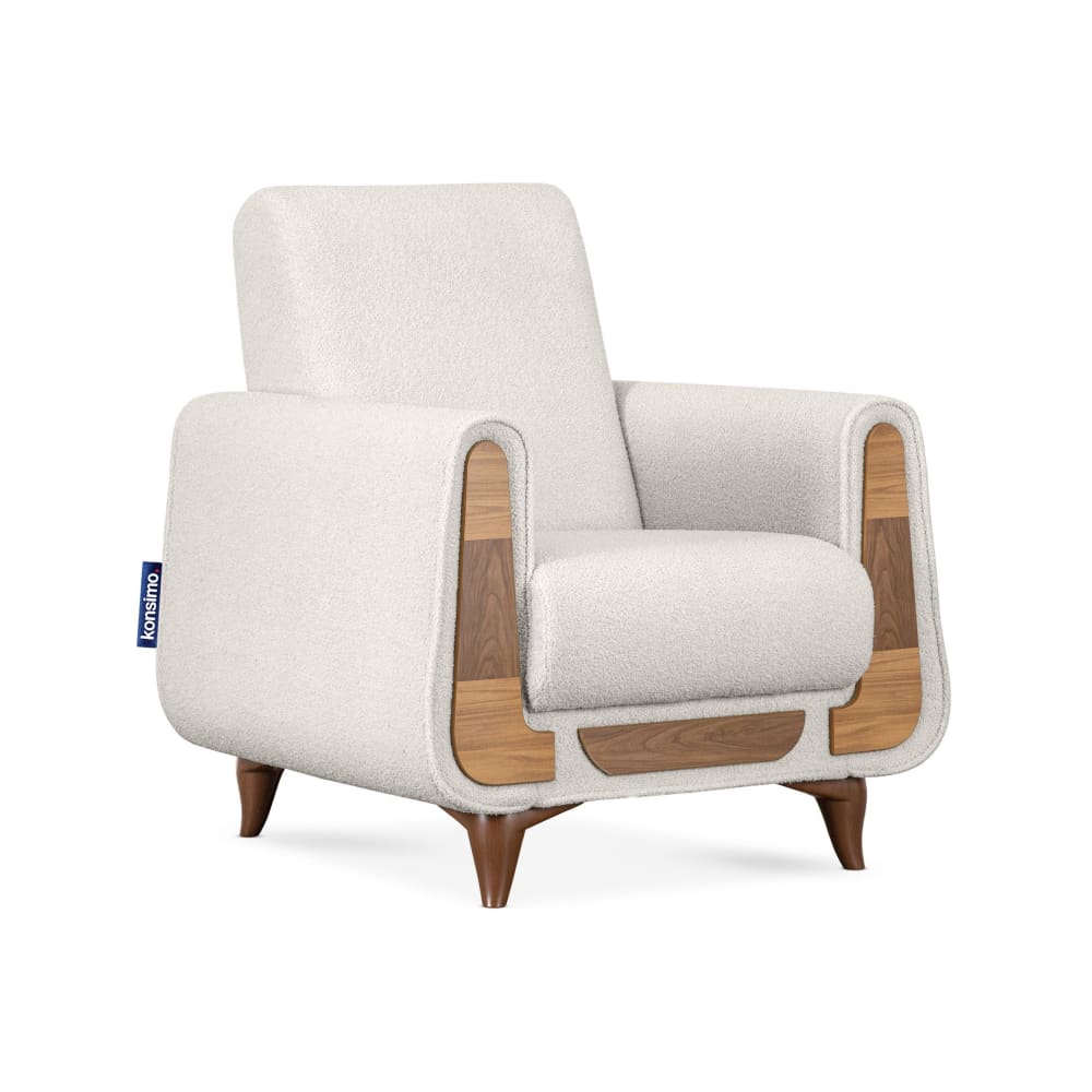 Wohnli Möbelsuche - Klassischer Sessel aus Schaumstoff und Holz