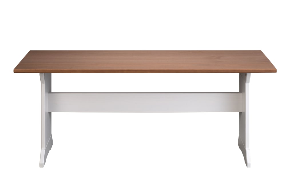 Sitzbank WrightC 110x45x39cm Holz Weiß ebuy24 Möbel Esszimmermöbel Sitzbank und Holzbank