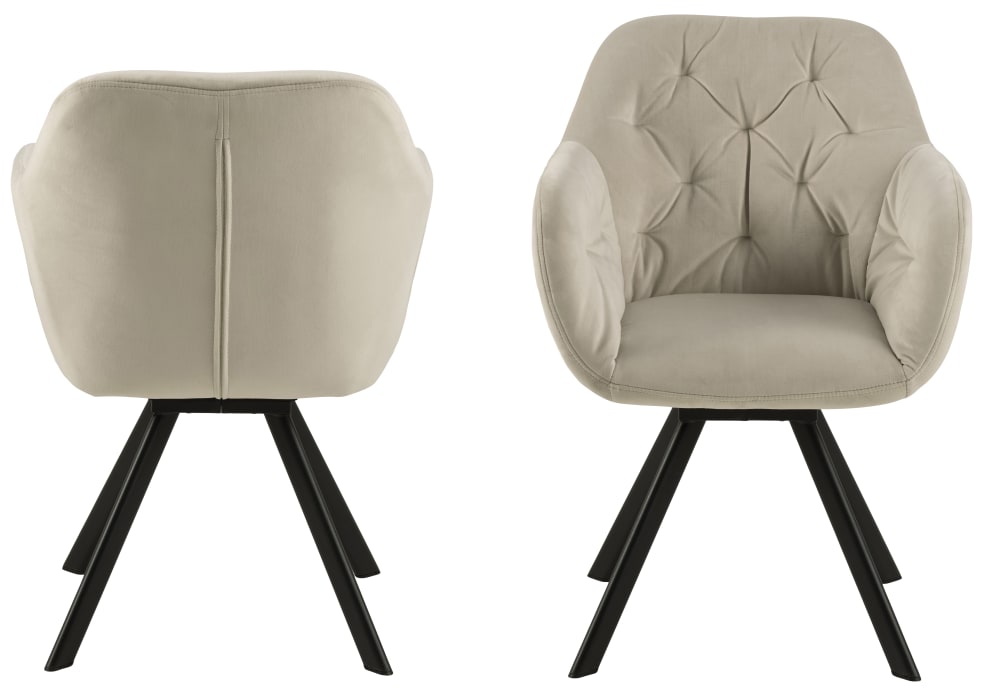 wohnli-moebel-suche-M23147845-1 Esszimmerstuhl Lola 58x82x62cm Stoff Braun ebuy24 Möbel Esszimmermöbel Stühle