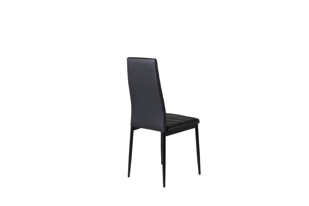 wohnli-moebel-suche-M23147859-1 2er Set Esszimmerstuhl 42x98x52cm PVC - Polyvinlychlorid Schwarz ebuy24 Möbel Esszimmermöbel Stühle