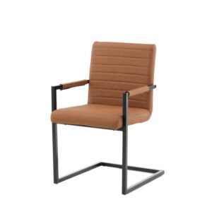 wohnli-moebel-suche-M23148040-1 2er Set Esszimmerstuhl 54x88x63cm PVC - Polyvinlychlorid Braun ebuy24 Möbel Esszimmermöbel Stühle