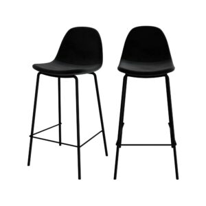 wohnli-moebel-suche-M23150777 Wohnli Möbelsuche - 2er-Set Schwarz Samt Stühle für einen 65 cm Kücheninseln