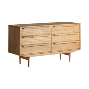 Mindi Holz Sideboard in brauner Farbe 150x47x82cm 150x81x45cm Holz Braun Kodu Möbel Esszimmermöbel Sideboards, Highboards & niedrige Anrichten