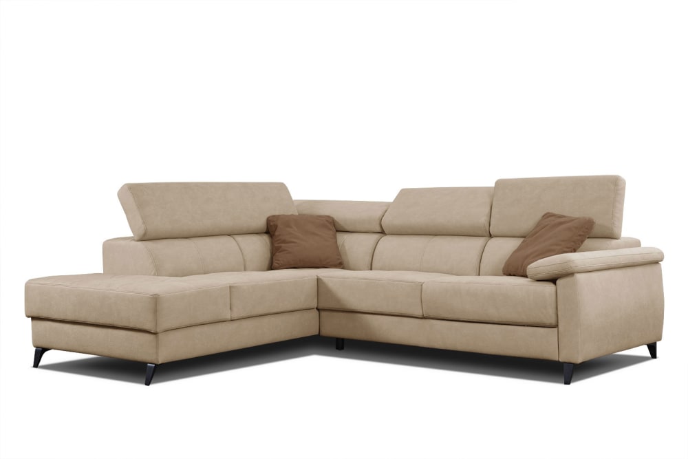 Wohnli Möbelsuche - Ecksofa 5-Sitzer mit verstellbare Kopfstützen