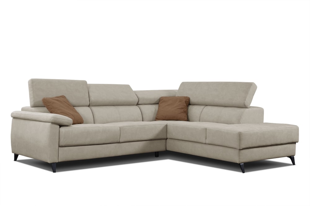 Wohnli Möbelsuche - Ecksofa 5-Sitzer mit verstellbare Kopfstützen