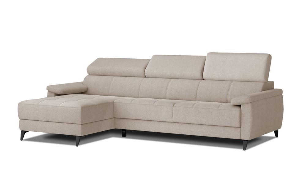 Wohnli Möbelsuche - Ecksofa 4-Sitzer mit verstellbare Kopfstützen