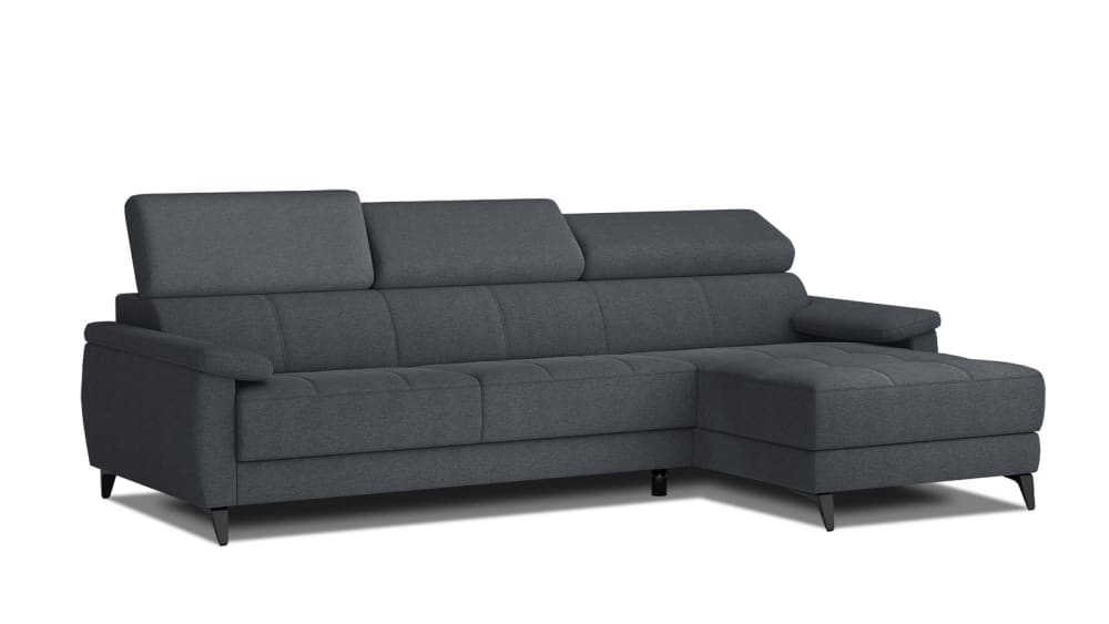 Wohnli Möbelsuche - Ecksofa 4-Sitzer mit verstellbare Kopfstützen