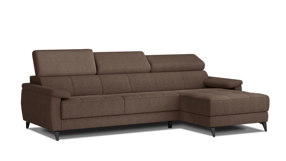 Wohnli Möbelsuche - Ecksofa 4-Sitzer mit verstellbare Kopfstützen