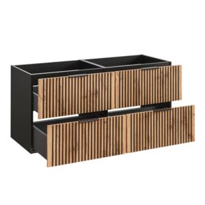 Eichenoptik und Schwarz