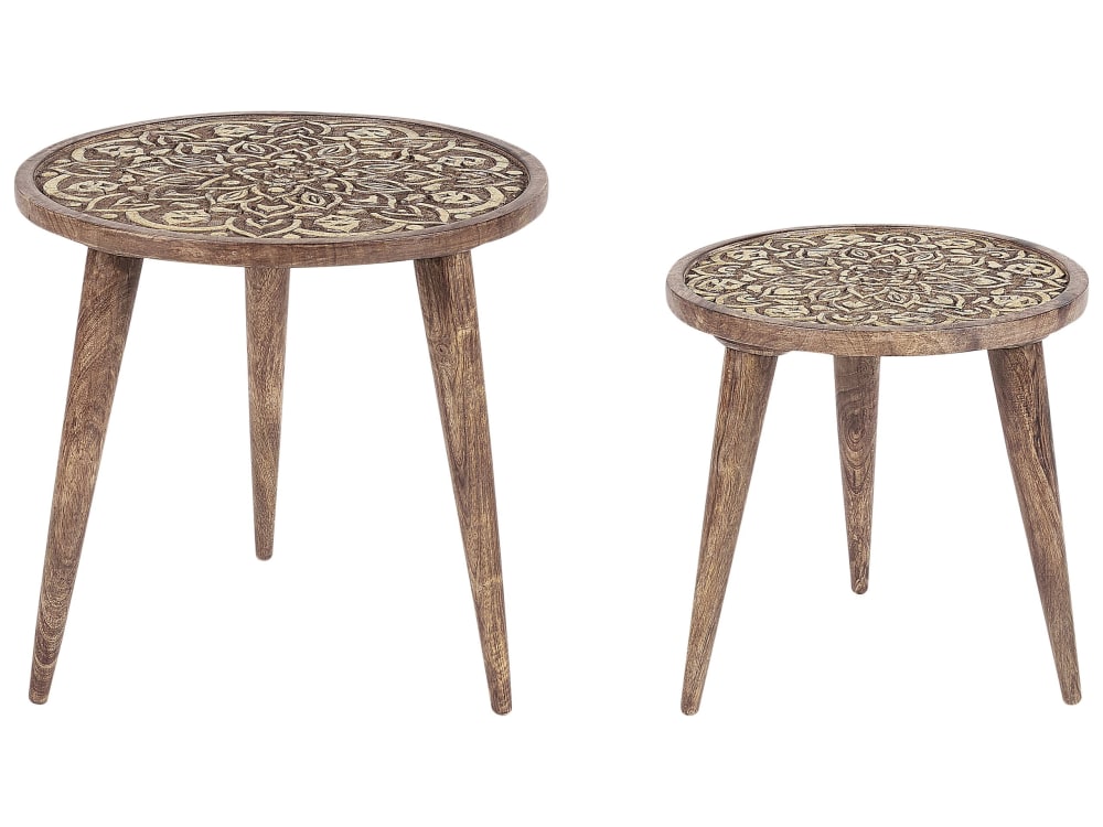 wohnli-moebel-suche-M23160025 Wohnli Möbelsuche - Beistelltisch 2er Set aus Mangoholz