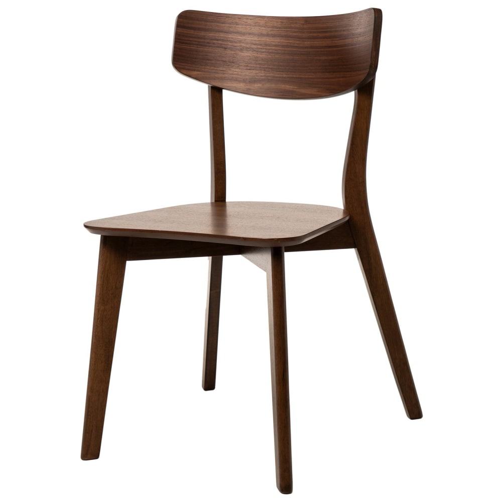 wohnli-moebel-suche-M23175374 Wohnli Möbelsuche - Einfacher Stuhl aus Holz in Nussbaumfarbe.