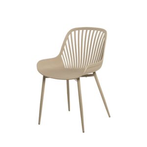 wohnli-moebel-suche-M23175381 Wohnli Möbelsuche - Beiger Stuhl aus Polypropylen mit Metallbeinen