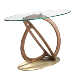 wohnli-moebel-suche-M24001542 Wohnli Möbelsuche - Ovaler Konsolentisch aus gehärtetem Glas