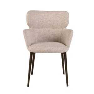 wohnli-moebel-suche-M24002195-1 Brauner marmorierter Stoffstuhl 59x80x58cm Stoff Braun Angel Cerda Möbel Esszimmermöbel Stühle