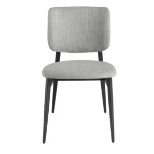 wohnli-moebel-suche-M24002199-1 Stuhl aus hellgrauem Stoff 60x83x48cm Stoff Grau Angel Cerda Möbel Esszimmermöbel Stühle