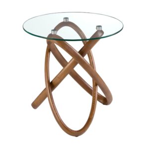 wohnli-moebel-suche-M24002227 Wohnli Möbelsuche - Runder Ecktisch aus gehärtetem Glas und Nussbaum