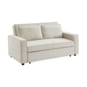 Wohnli Möbelsuche - 3-Sitzer Schlafsofa mit cremefarbenem Cordbezug