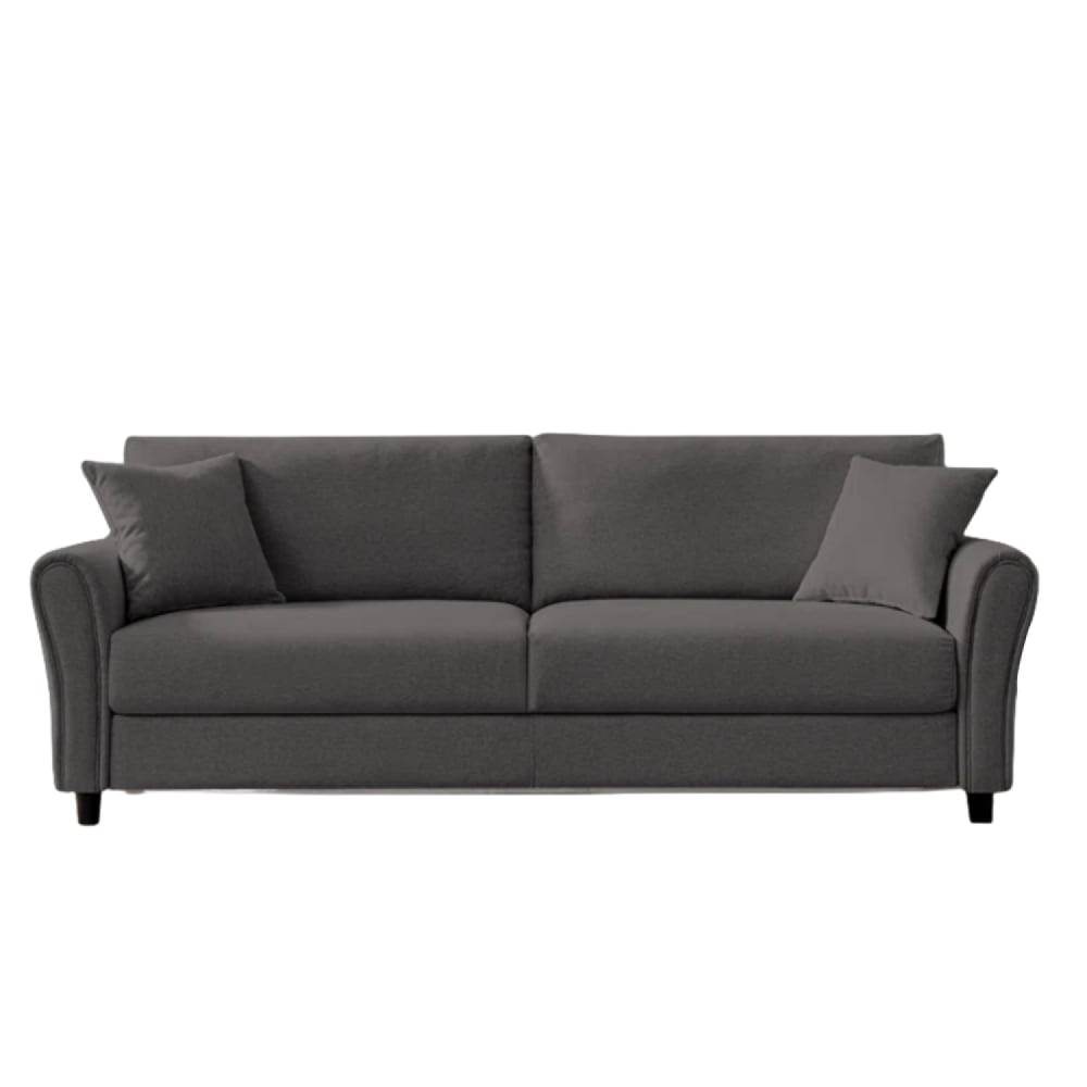 wohnli-moebel-suche-M24003499 Wohnli Möbelsuche - Sofa aus dunkelgrauem Stoff mit 4 Sitzplätzen