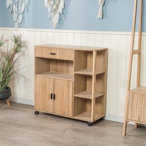 wohnli-moebel-suche-M24004944-1 Servierwagen aus Holz Braun 78x79x78cm Holz Braun Nordlys Möbel Küchenmöbel Kücheninseln & Servierwägen