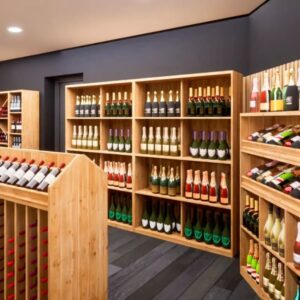 wohnli-moebel-suche-M24005962-1 119x195x39cm Holz Beige Tradis Möbel Wohnzimmermöbel Bücherregale