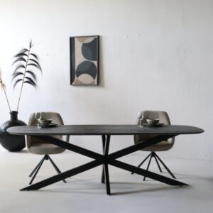 200x76x100cm Holz Schwarz Giga Meubel Möbel Esszimmermöbel Esstische