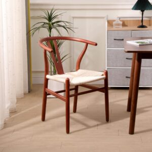 Esszimmerstühle (2er Set) aus Massivholz 48x75x45cm Holz Braun Nordlys Möbel Esszimmermöbel Stühle