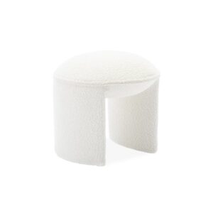 wohnli-moebel-suche-M24010192 Wohnli Möbelsuche - Hocker mit Bezug aus weißem strukturiertem Bouclé