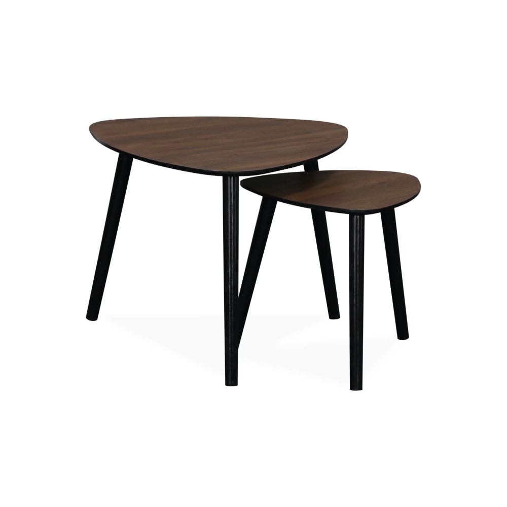 wohnli-moebel-suche-M24010253 Wohnli Möbelsuche - 2er Set Couchtische mit nussbaumfarbenem Holzdekor