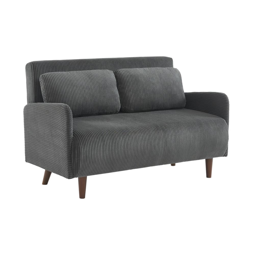 Wohnli Möbelsuche - 2-Sitzer-Sofa mit dunkelgrauem Cordbezug