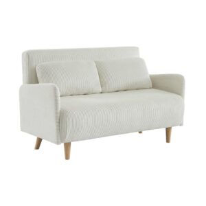 Wohnli Möbelsuche - 2-Sitzer-Sofa mit weißem Cordbezug