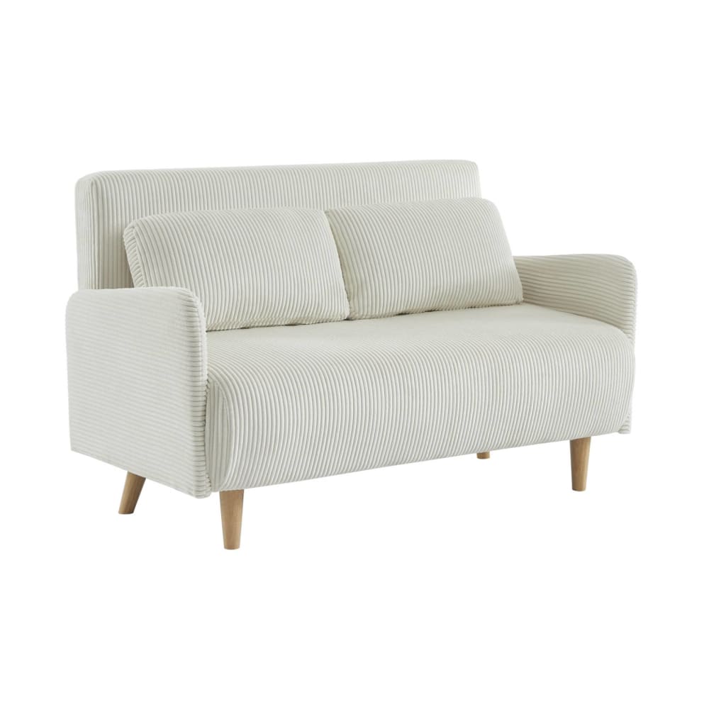 Wohnli Möbelsuche - 2-Sitzer-Sofa mit weißem Cordbezug