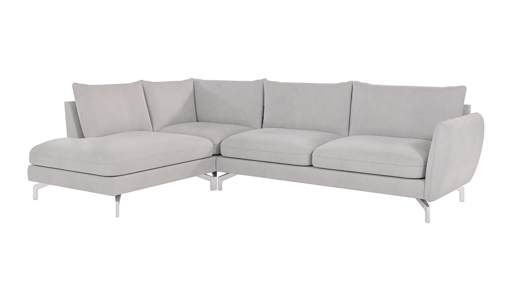 wohnli-moebel-suche-M24011535 Wohnli Möbelsuche - Modernes Ecksofa mit Silber-Füßen aus Mikrofaser-Stoff