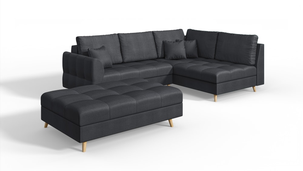 wohnli-moebel-suche-M24011548 Wohnli Möbelsuche - Skandinavisches Ecksofa mit Hocker aus Mikrofaser-Stoff