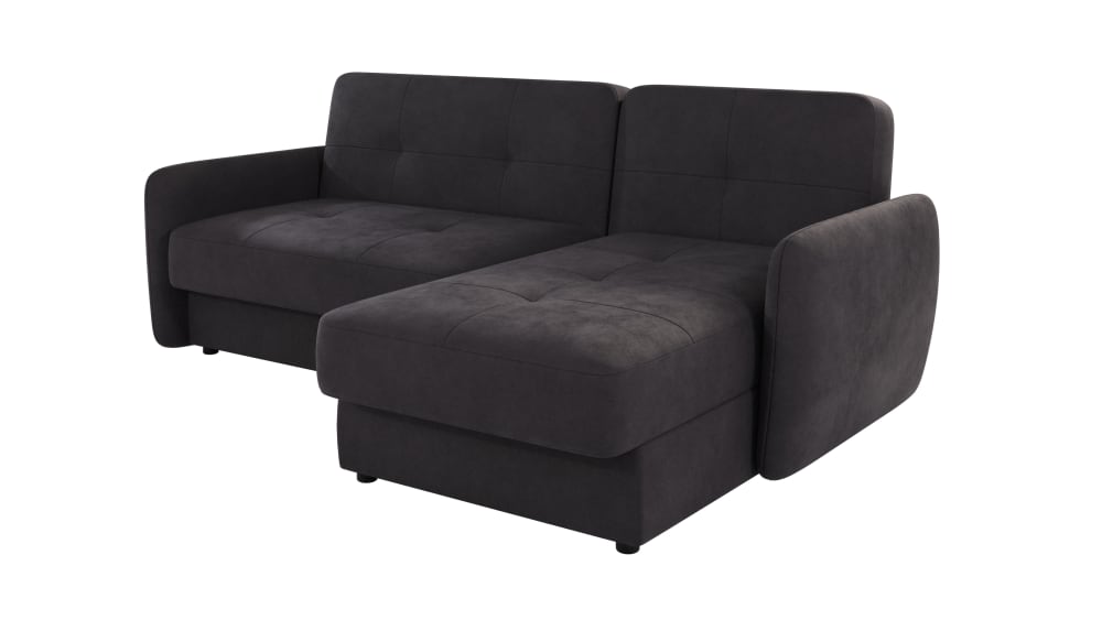 Wohnli Möbelsuche - Modernes Ecksofa mit Ottomane aus Mikrofaser-Stoff