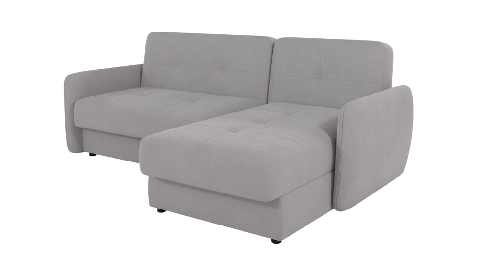 Wohnli Möbelsuche - Modernes Ecksofa mit Ottomane aus Mikrofaser-Stoff