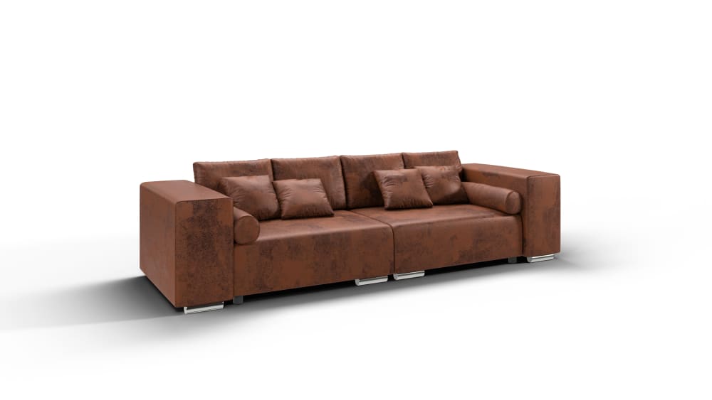 wohnli-moebel-suche-M24011601 Wohnli Möbelsuche - Modernes Big Schlafsofa 5-Sitzer aus Vintage Microfaser