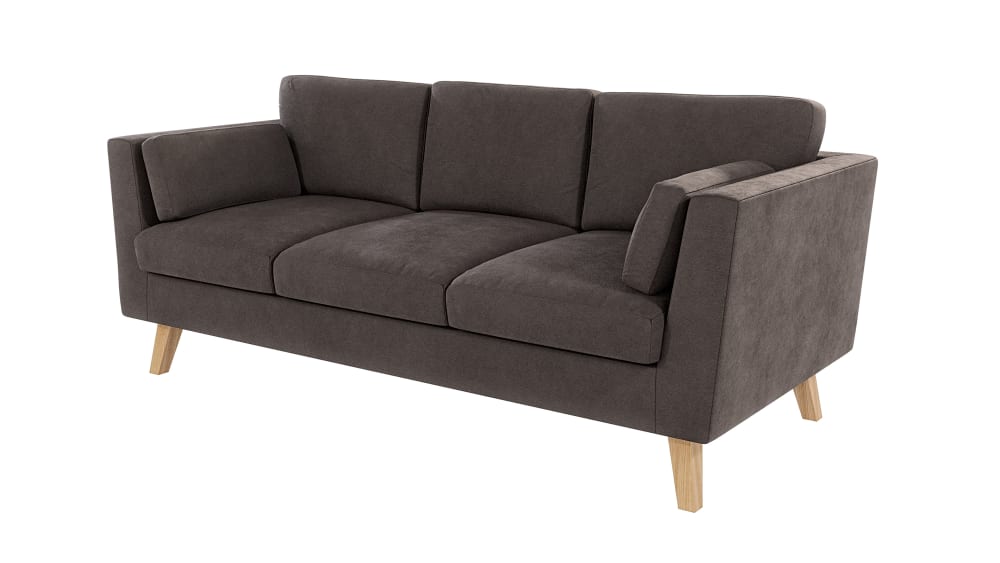 wohnli-moebel-suche-M24011620 Wohnli Möbelsuche - Skandinavisches Sofa 3-Sitzer aus Mikrofaser-Stoff