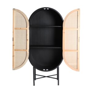 Kleiderschrank aus Kiefernholz in schwarzer Farbe 70x40x152cm 70x152x40cm Holz Schwarz Kodu Möbel Schlafzimmermöbel Schränke