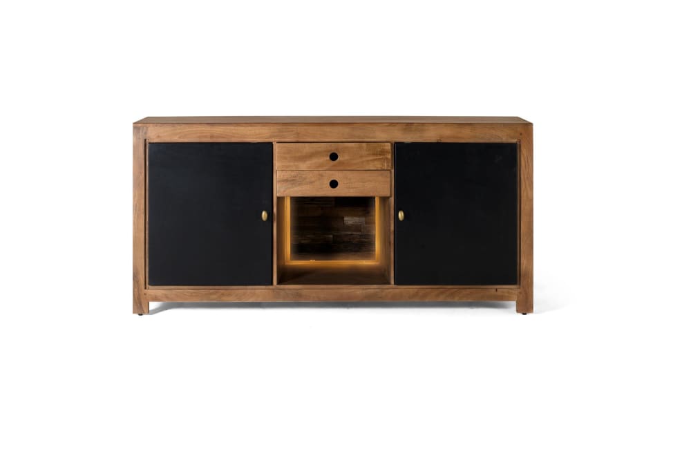 wohnli-moebel-suche-M24013126 Wohnli Möbelsuche - Sideboard aus Mangoholz und schwarzem Metall