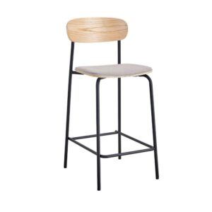 wohnli-moebel-suche-M24013656 Wohnli Möbelsuche - 2er-Set Holzhocker mit gepolsterter Sitzfläche 41x48 h94 cm