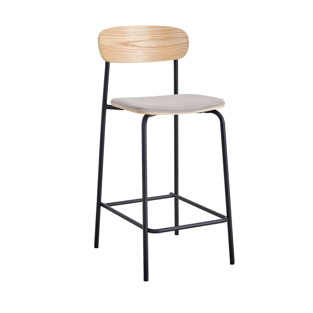 wohnli-moebel-suche-M24013656 Wohnli Möbelsuche - 2er-Set Holzhocker mit gepolsterter Sitzfläche 41x48 h94 cm