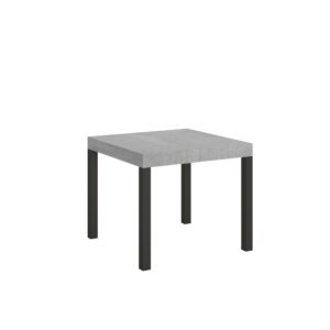 Wohnli Möbelsuche - Ausziehtisch 90x90/246 cm in Holzoptik Zementgrau