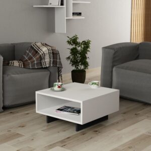 wohnli-moebel-suche-M24016089-1 Couchtisch aus 60 x 60 x 32 cm weiss 60x32x60cm Holz Weiß Habitat & Jardin Möbel Wohnzimmermöbel Couchtische